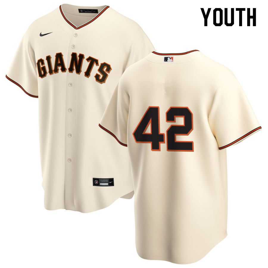 Nike Youth #42 Jackie Robinson San Francisco Giants Baseball Jerseys Sale-Cream
